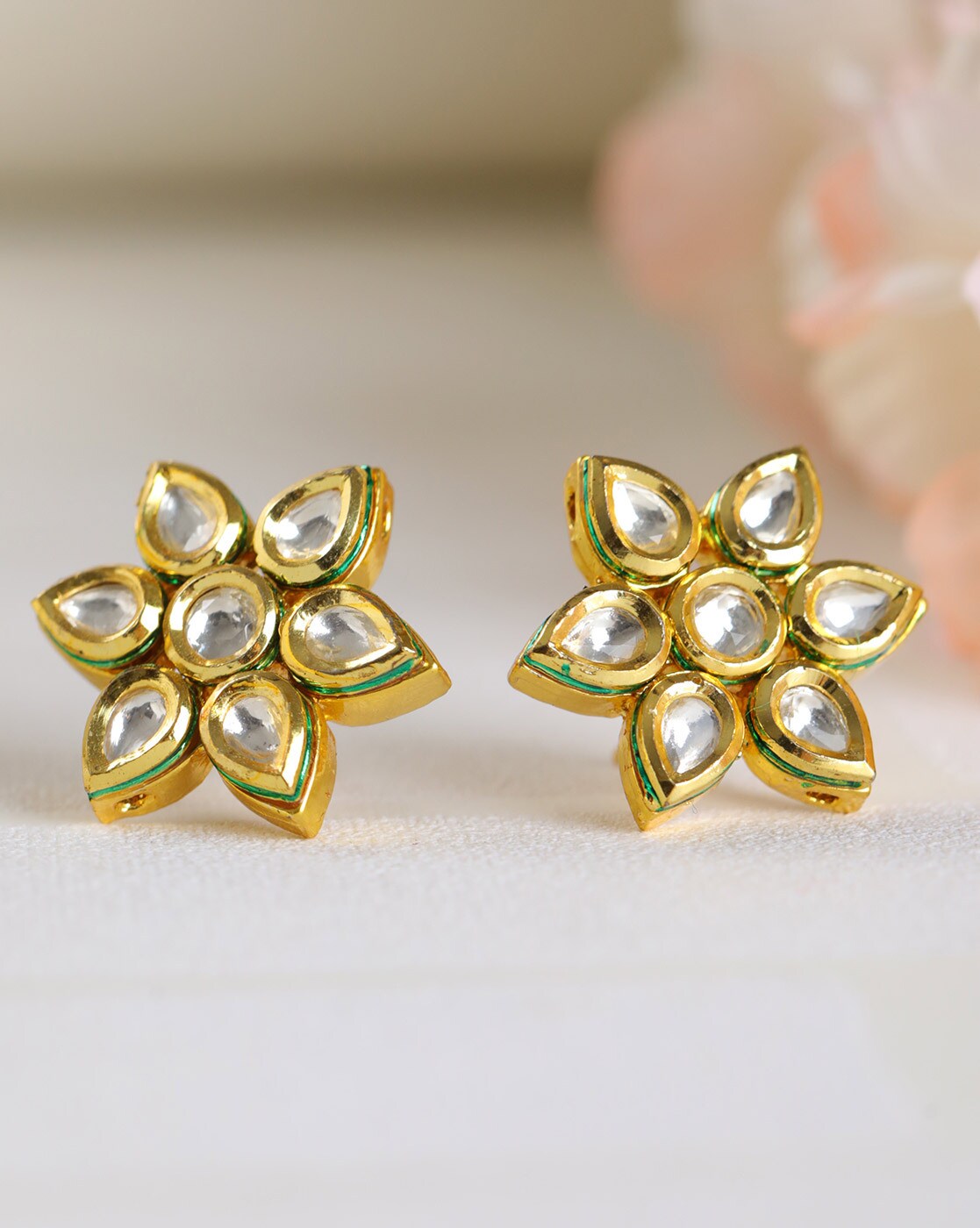 Kundan stud earrings sale