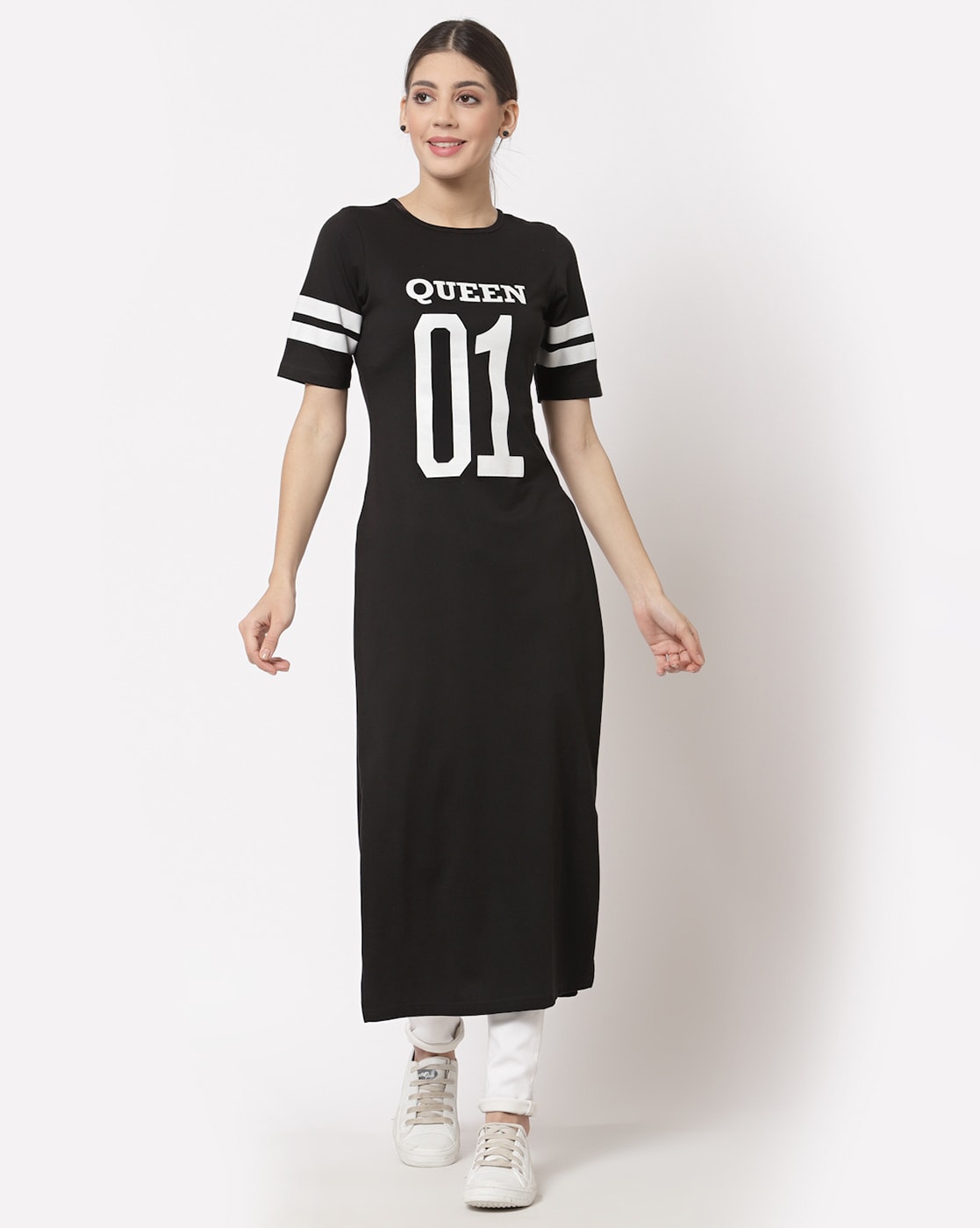 T-Shirts Dress: Explore Women Black Cotton T-Shirts Dress on Cliths.com