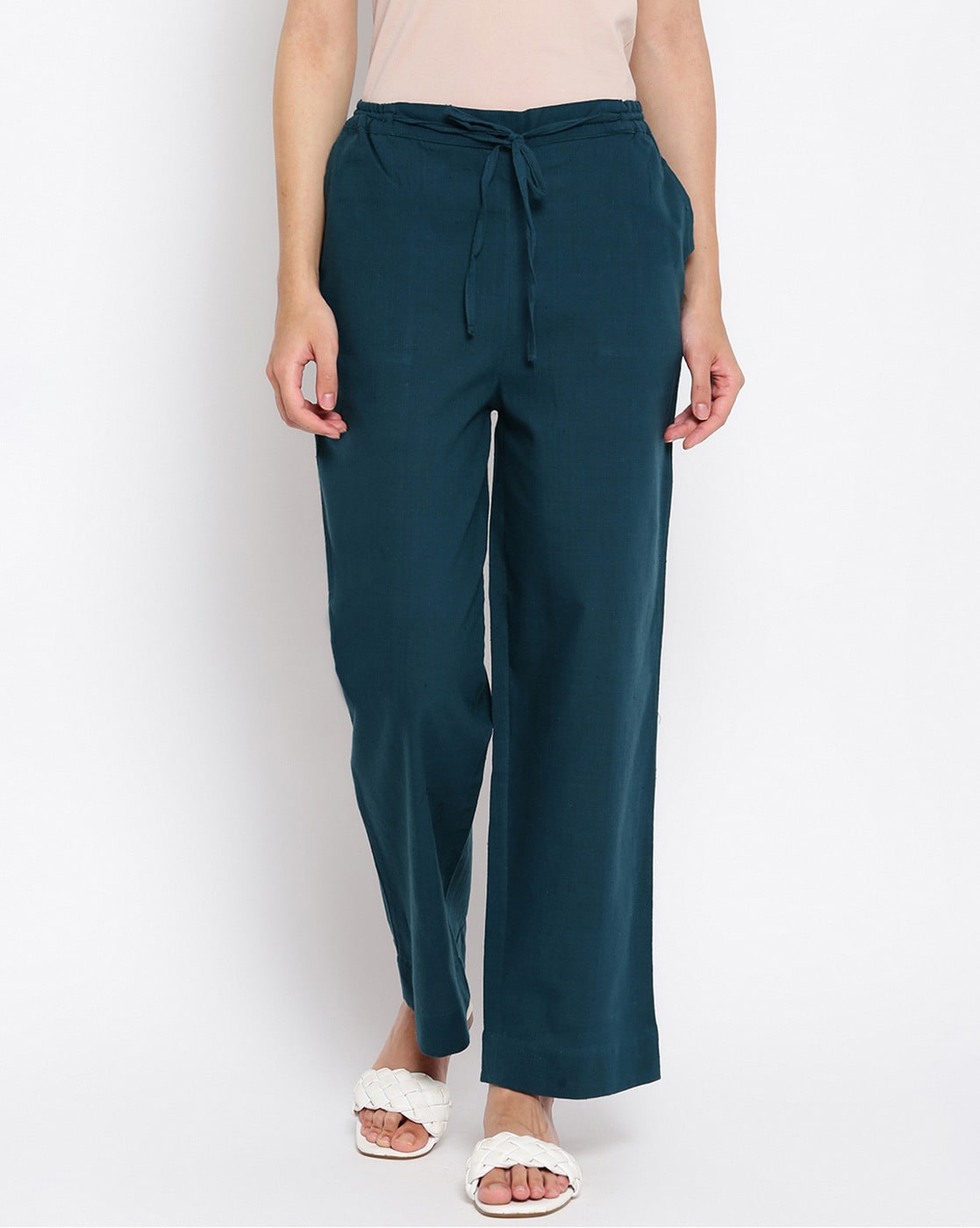 Tailoring Wool Stretch Morissey Trousers in Blue | JOSEPH UK