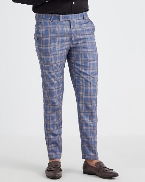 Buy Louis Philippe Navy Trousers Online - 787652 | Louis Philippe