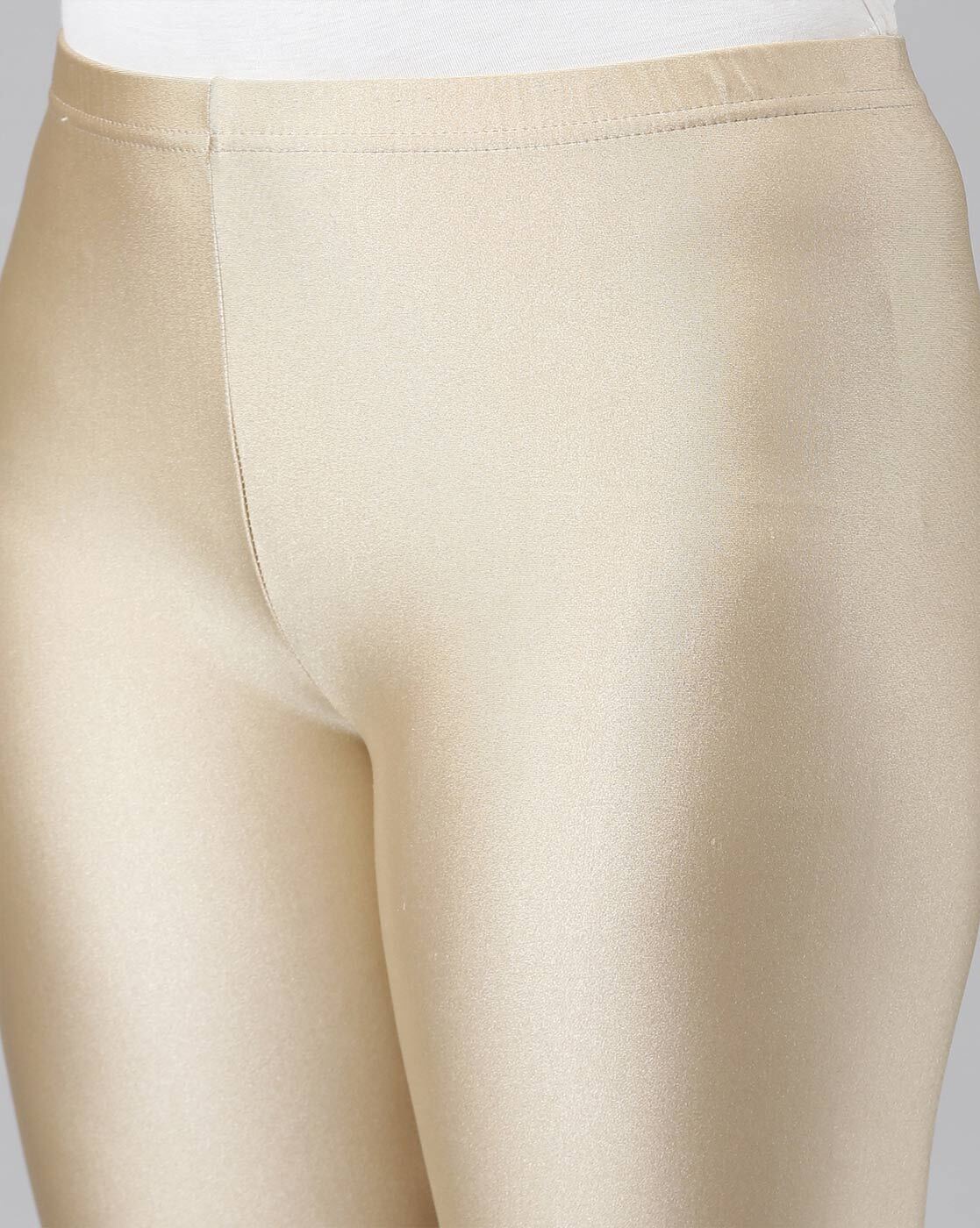 Buy Gold Leggings for Girls by Go Colors Online