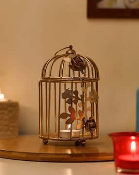 Tea Light Holder with Flower Vine Lantern Candle Stick-image-35