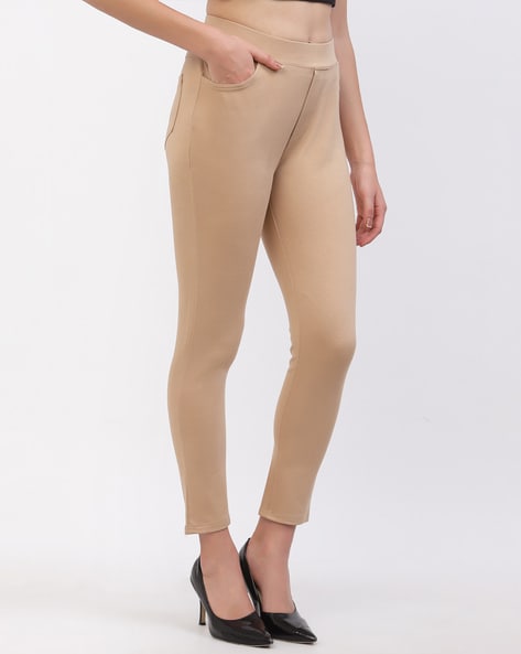 Jeggings beige 2024