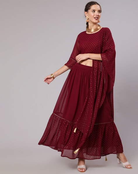 Jaipuri Rajasthani Lehenga Choli - S | Handcrafted Festive Cotton Lehenga