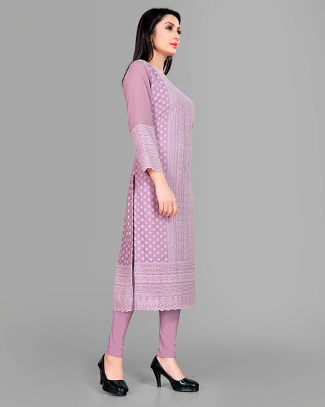 Buy Lavender Kurtis & Tunics for Women by EYELLA Online