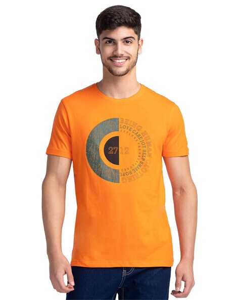 Being human outlet orange t shirt