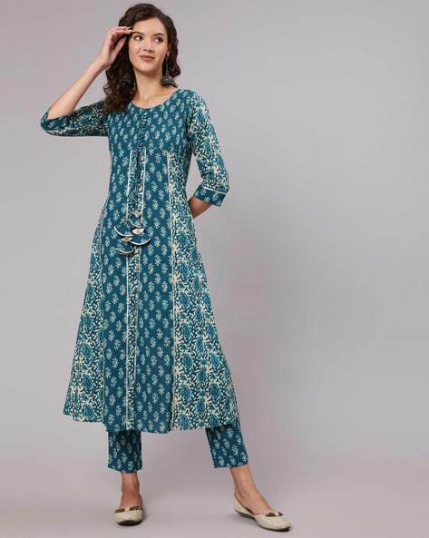 Jaipur Kurti JDF1220 Womens Casual Floral A-Line Rayon And Chiffon Dress  (Mustard) in Amravati at best price by Payal Matching - Justdial