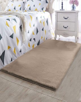luxehome international Ruffle Bath Mat Rabbit Fur 2000 GSM Bathroom Door Foot Mats Anti Skid Water Absorbent Easy Machine Washable Rug for Entrance, Kitchen Floor, Pack of 1-picture-16