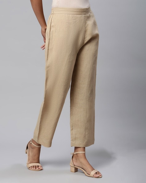 Women Linen Trousers  Buy Women Linen Trousers online in India