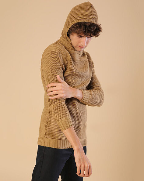 Buy Beige Sweaters & Cardigans for Men by Campus Sutra Online