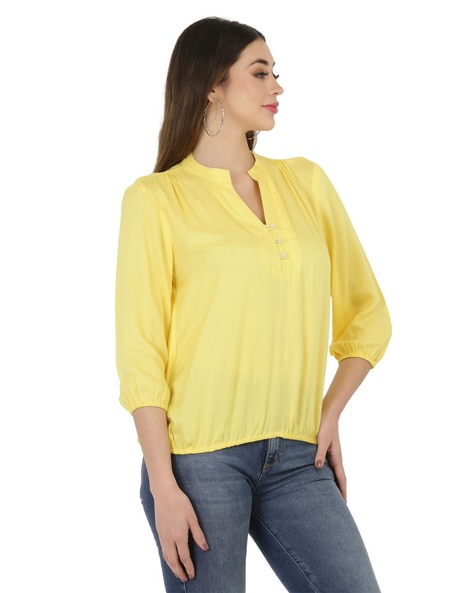 Lemon yellow sale tops online