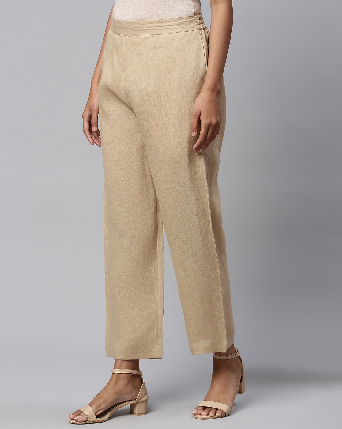 Women Linen Trousers  Buy Women Linen Trousers online in India