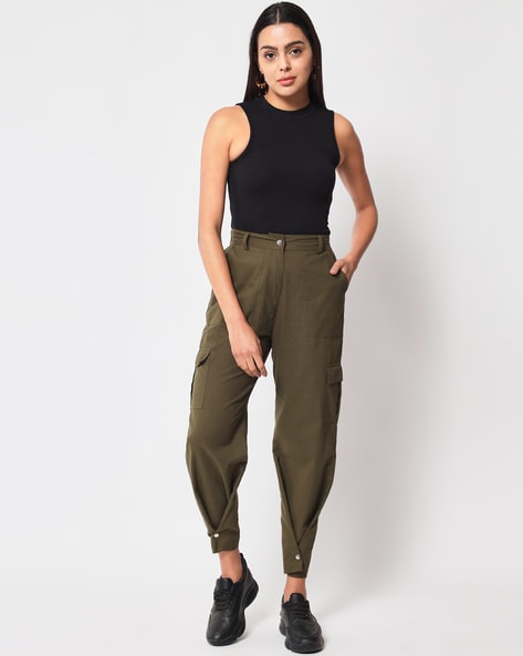 Amazon.com: TERNEZ Women's Pants Pants for Women Slant Pocket Cargo Pants  (Color : Army Green, Size : Medium) : Clothing, Shoes & Jewelry