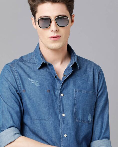 Buy Blue Shirts for Men by Prototype Online