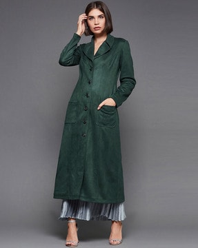 Dark green ladies on sale coat