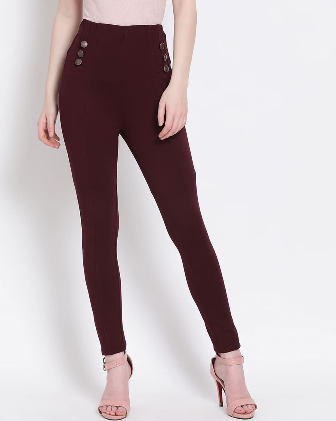 Buy Maroon Jeans & Jeggings for Women by Draax Fashions Online ...