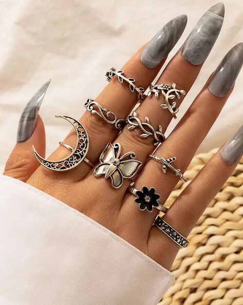 Buy Silver-toned Rings for Women by Jewels galaxy Online