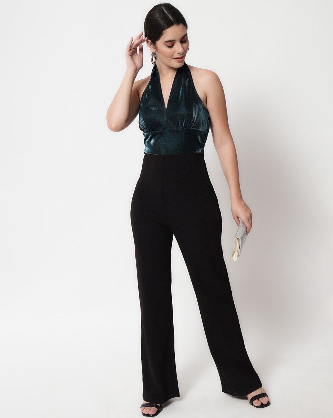 Maddison satin best sale wrap jumpsuit