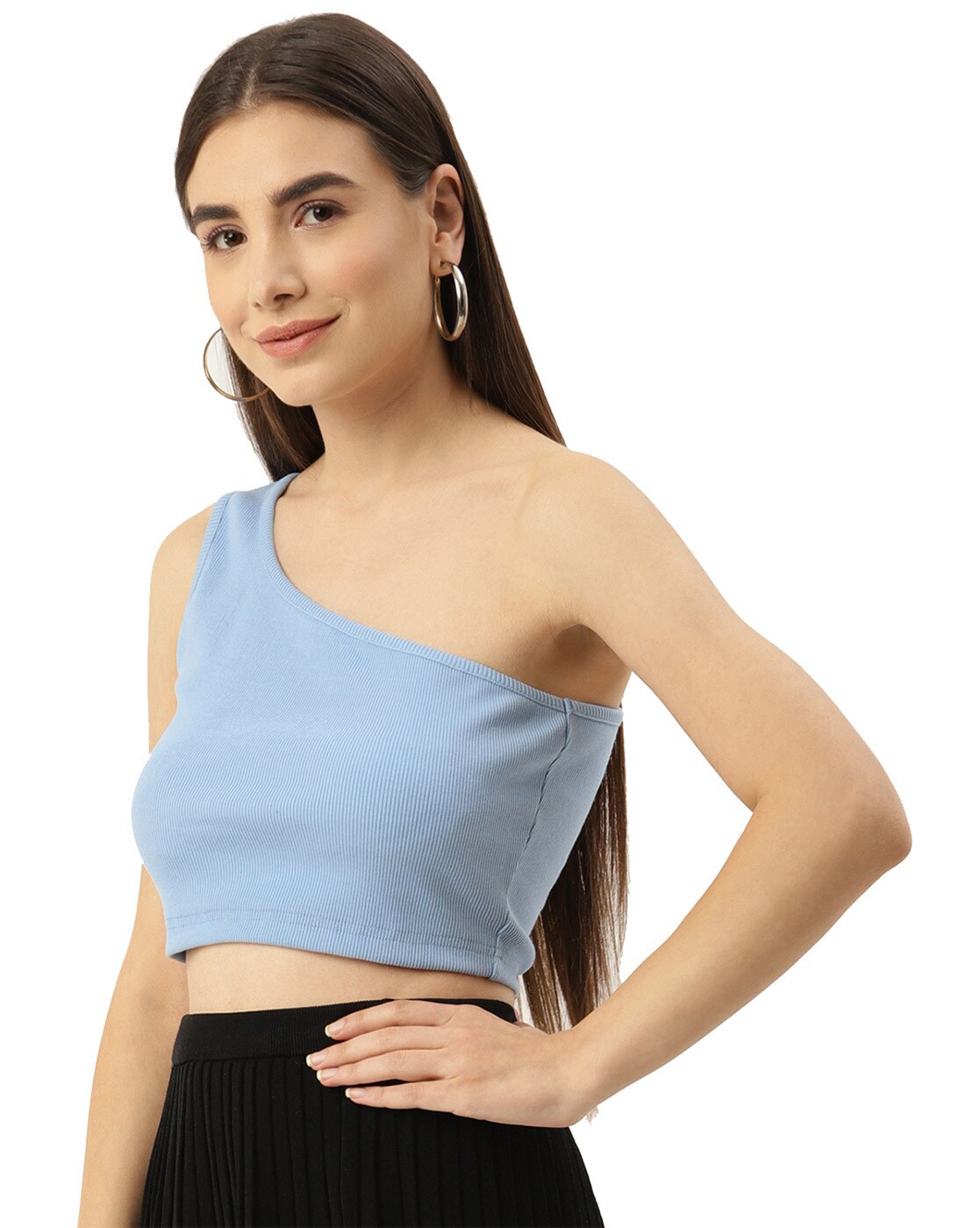 Buy Blue Tops & Tshirts for Women by Besiva Online