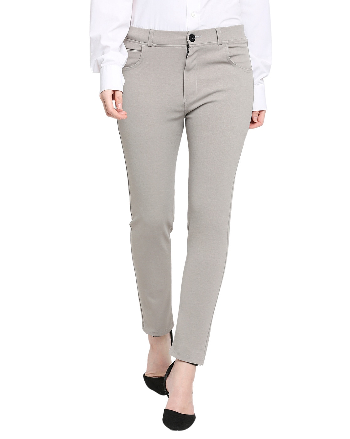 Buy Stretch Formal Pants Bundle Of 2 For Women Online In India