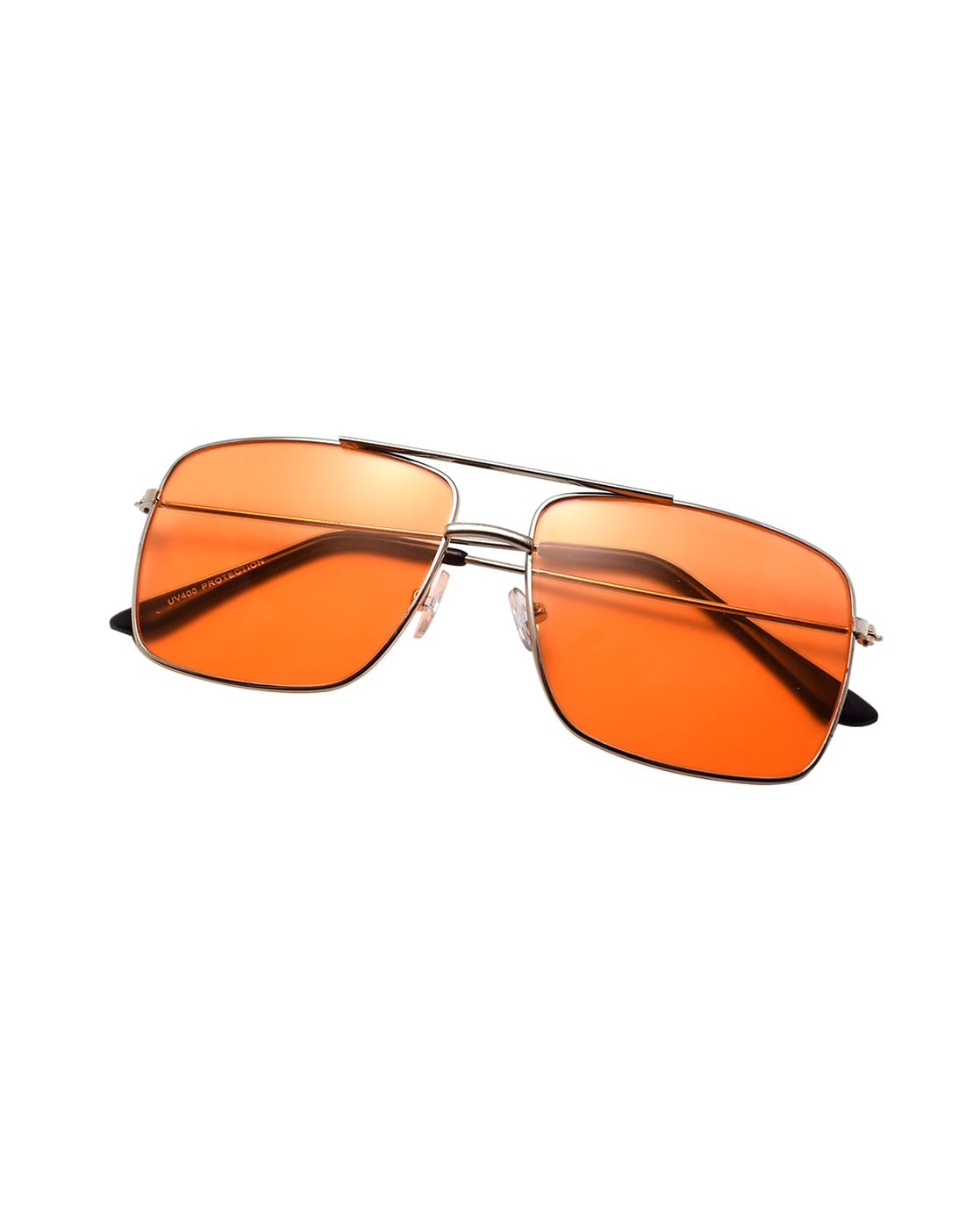 Noa - Rectangle Orange Sunglasses For Women