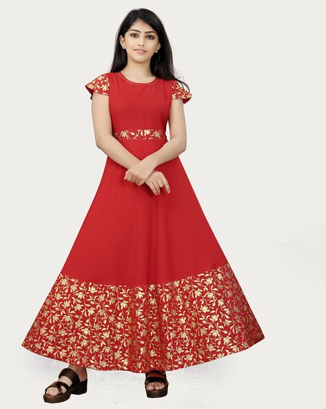 Buy Party Wear Attractive Mirror Red Gown For Girls – Designerslehenga-mncb.edu.vn