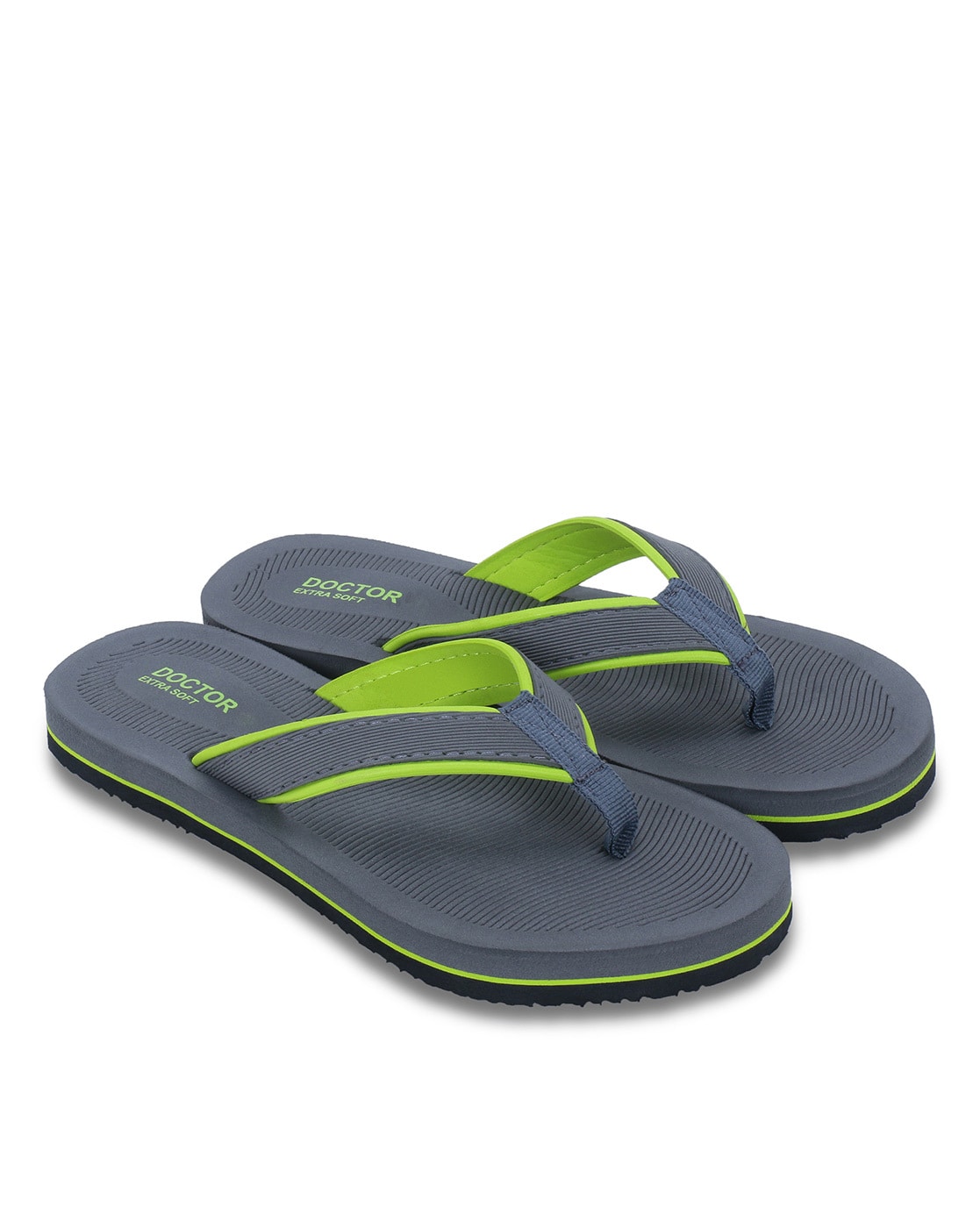 Buy Green Grey Flip Flop Slippers for Women by Doctor Extra