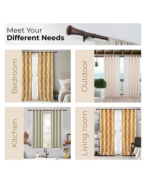 Buy Brown Curtains & Accessories for Home & Kitchen by DECO WINDOW