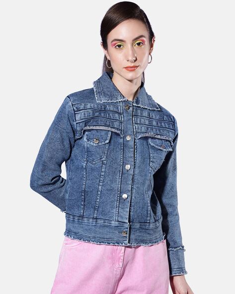 Pepe Jeans Sleeveless Washed Women Denim Jacket - Buy Pepe Jeans Sleeveless  Washed Women Denim Jacket Online at Best Prices in India | Flipkart.com