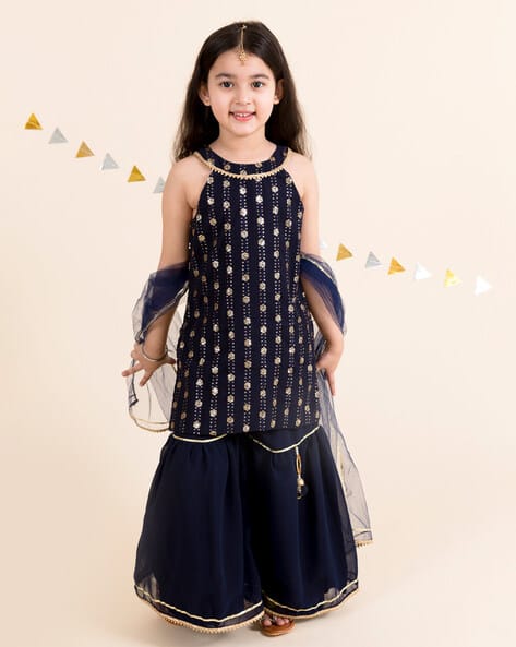 Pspeaches Embroidered Kurta Set with Dupatta