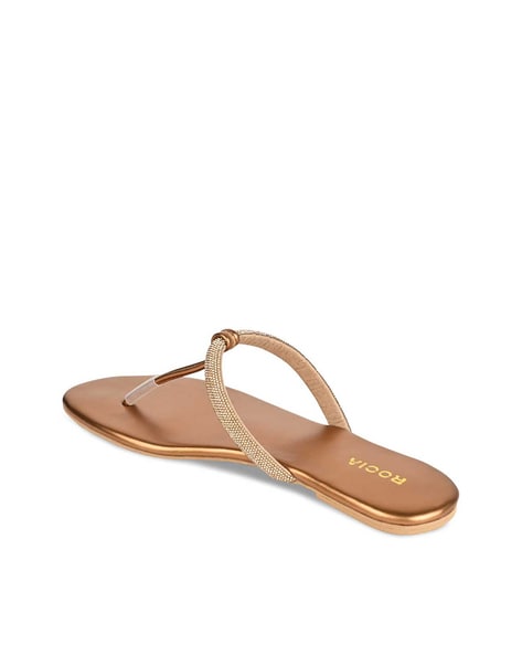 Golden & White Double Strap Ladies Flat Sandals at Rs 395/pair in Mumbai |  ID: 14750732555