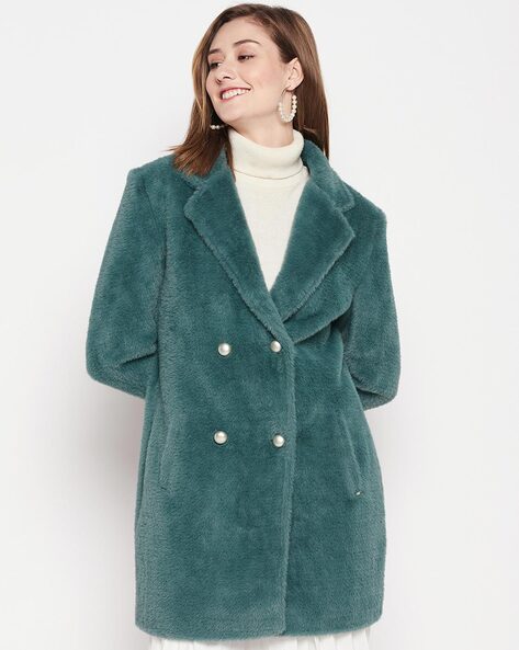 Okane Full-Sleeve Coat with Notched Lapel