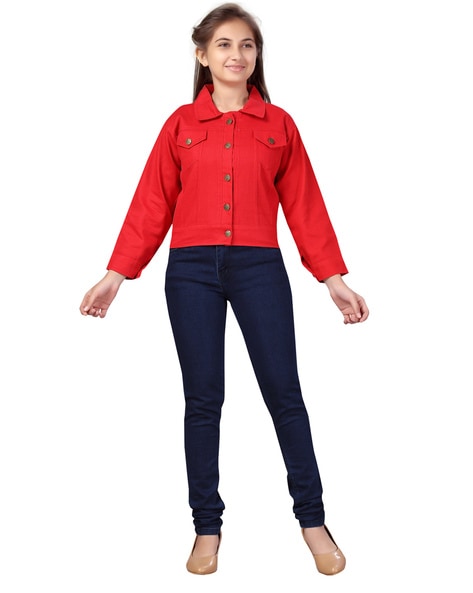 Buy Red Jackets Shrugs for Girls by AARIKA GIRLS ETHNIC Online Ajio