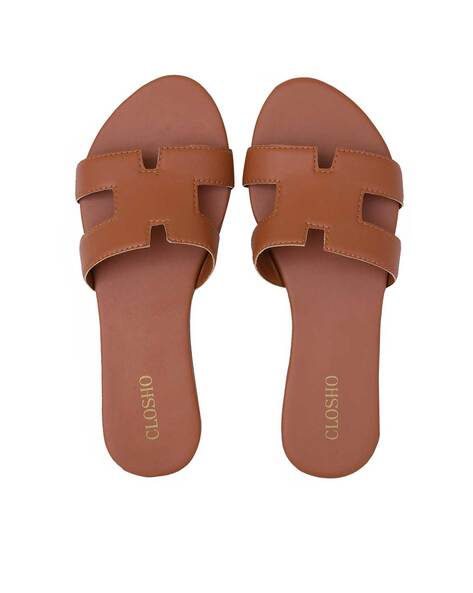 Buy online Brown Solid Back Strap Sandal from flats for Women by Paaduks  for ₹1649 at 10% off | 2024 Limeroad.com