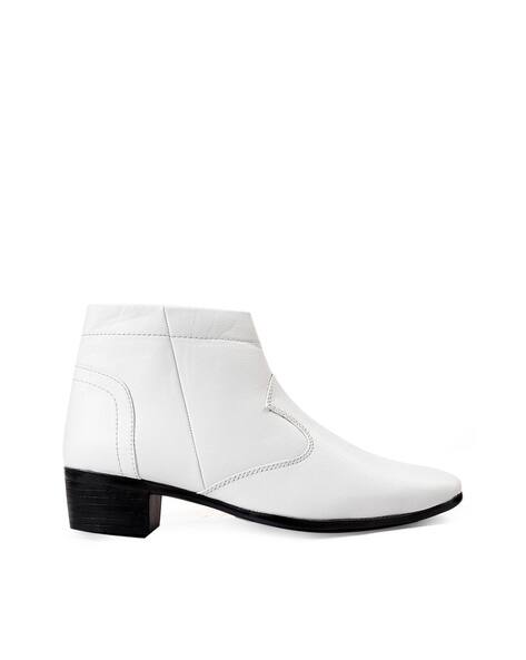 Ankle-Length Plain-Toe Boots