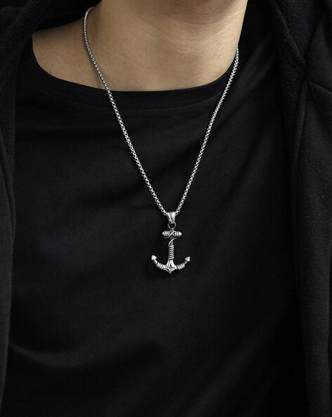 Anchor silver store pendant