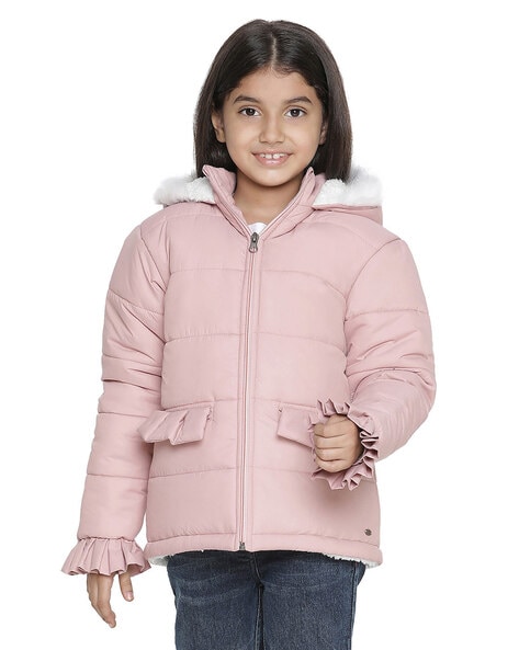 Dunnes Stores | Blush Girls Superlight Hooded Jacket (3-14 years)