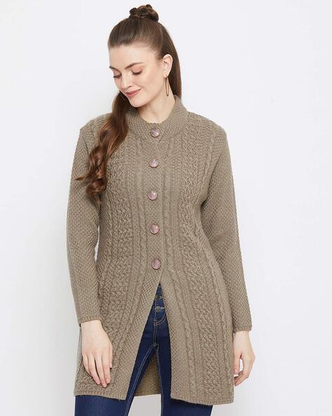 Beige on sale sweater jacket