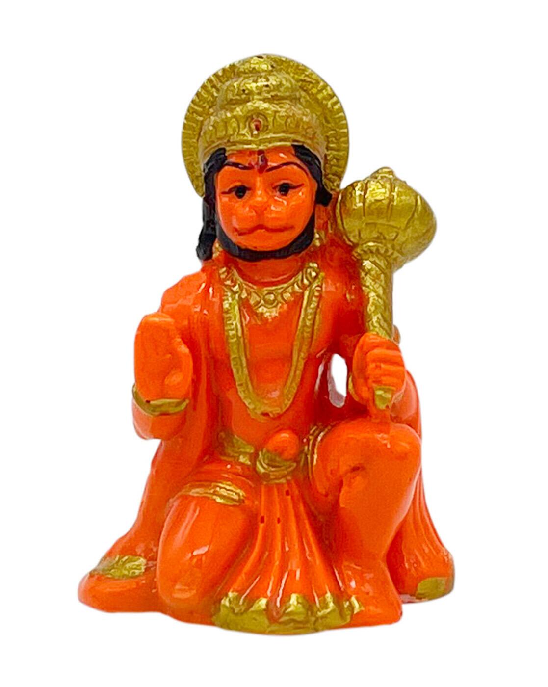 Buy Intexture Gallery 99 Marble Hand-Painted Hanuman Idol Online