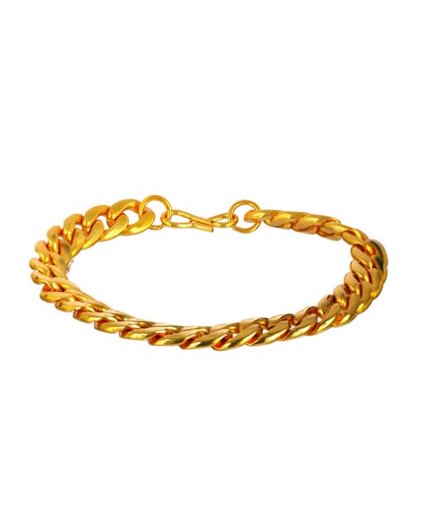 Buy Gold Bracelets & Kadas for Men by Bold by Priyaasi Online
