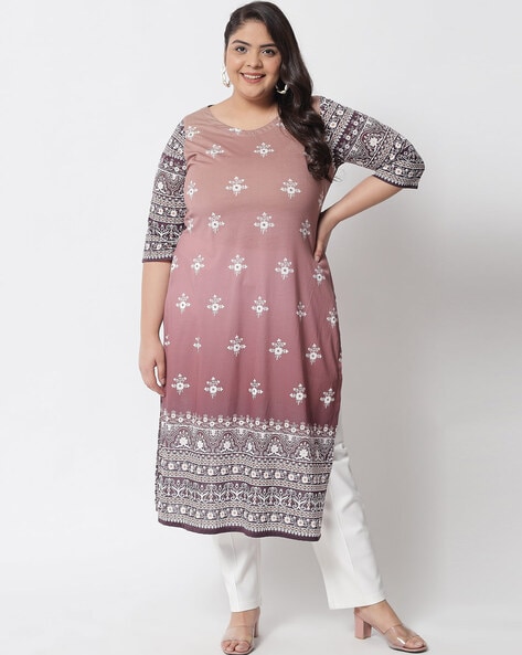 Plus Size Cotton Kurtis for Ladies - Swasti Clothing