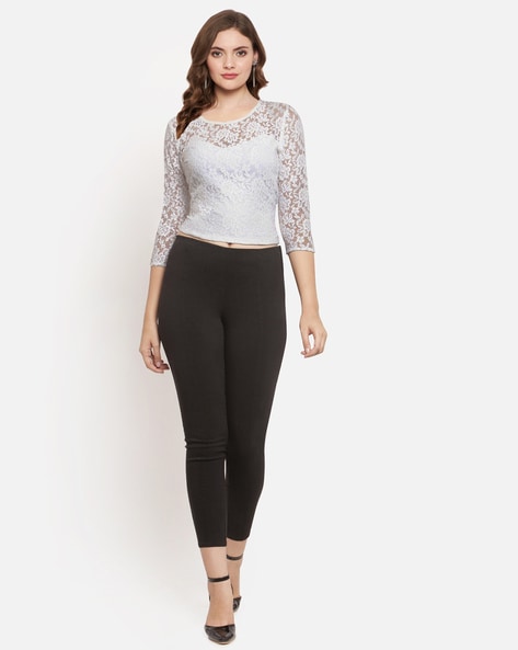 Lace Tops & Blouses, Black & white lace tops