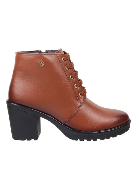 Buy Mochi Women Brown Party Boots Online