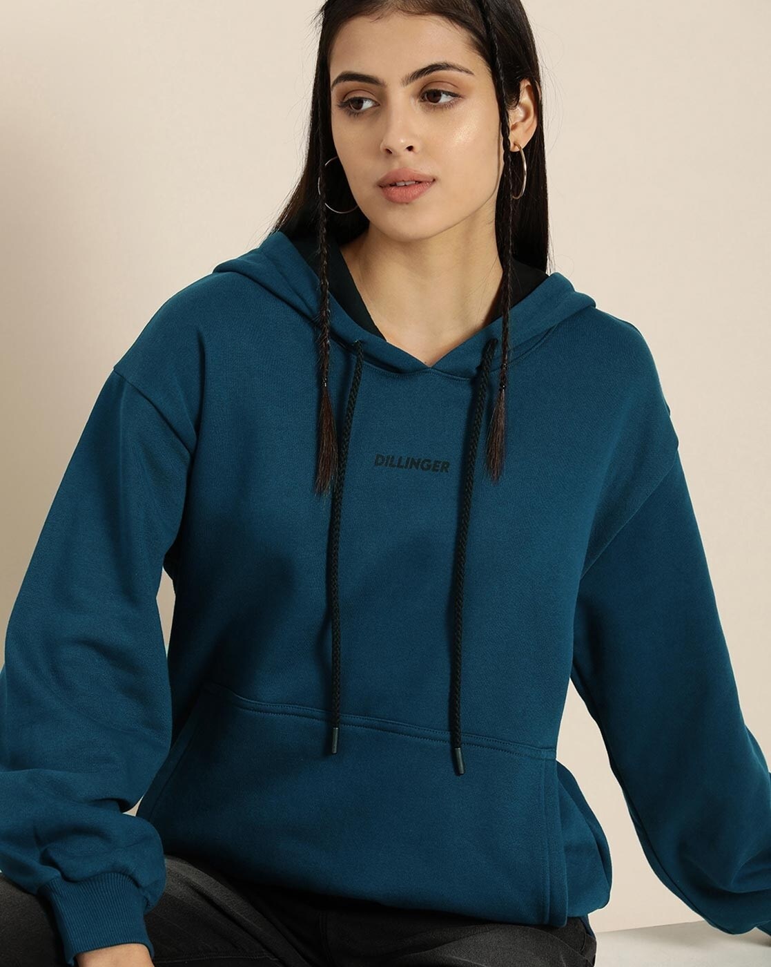 Buy Blue Sweatshirt & Hoodies for Women by DILLINGER Online