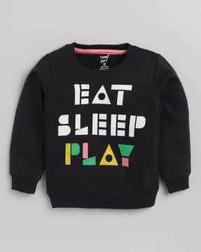 Buy Black Sweatshirts Hoodie for Boys by TOONYPORT Online