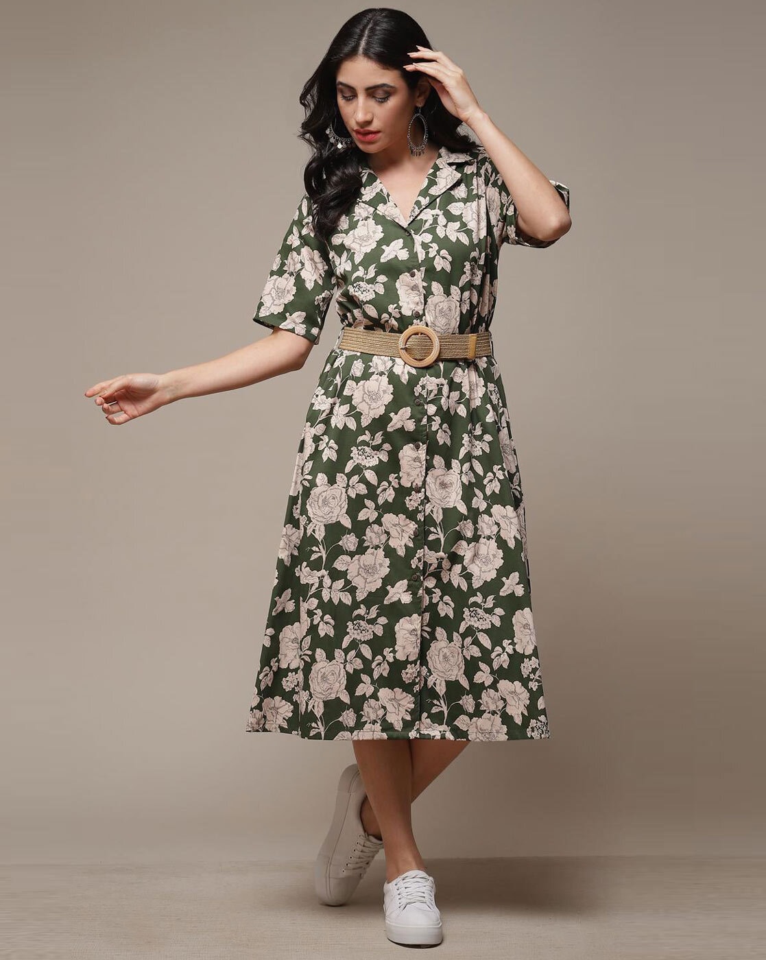 Buy Green Dresses Gowns for Women by Biba Online Ajio