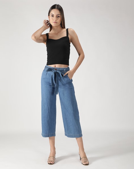 De Moza Women Culottes Light Blue