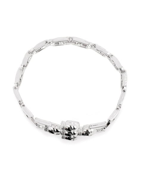Buy Silver-Toned Bracelets & Kadas for Men by Tistabene Online