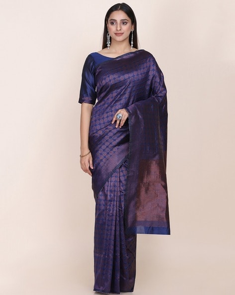 Buy Navy Sarees for Women by SHAILY Online