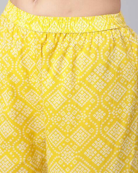 Bandhani Print Flared Kurta Set with Dupatta